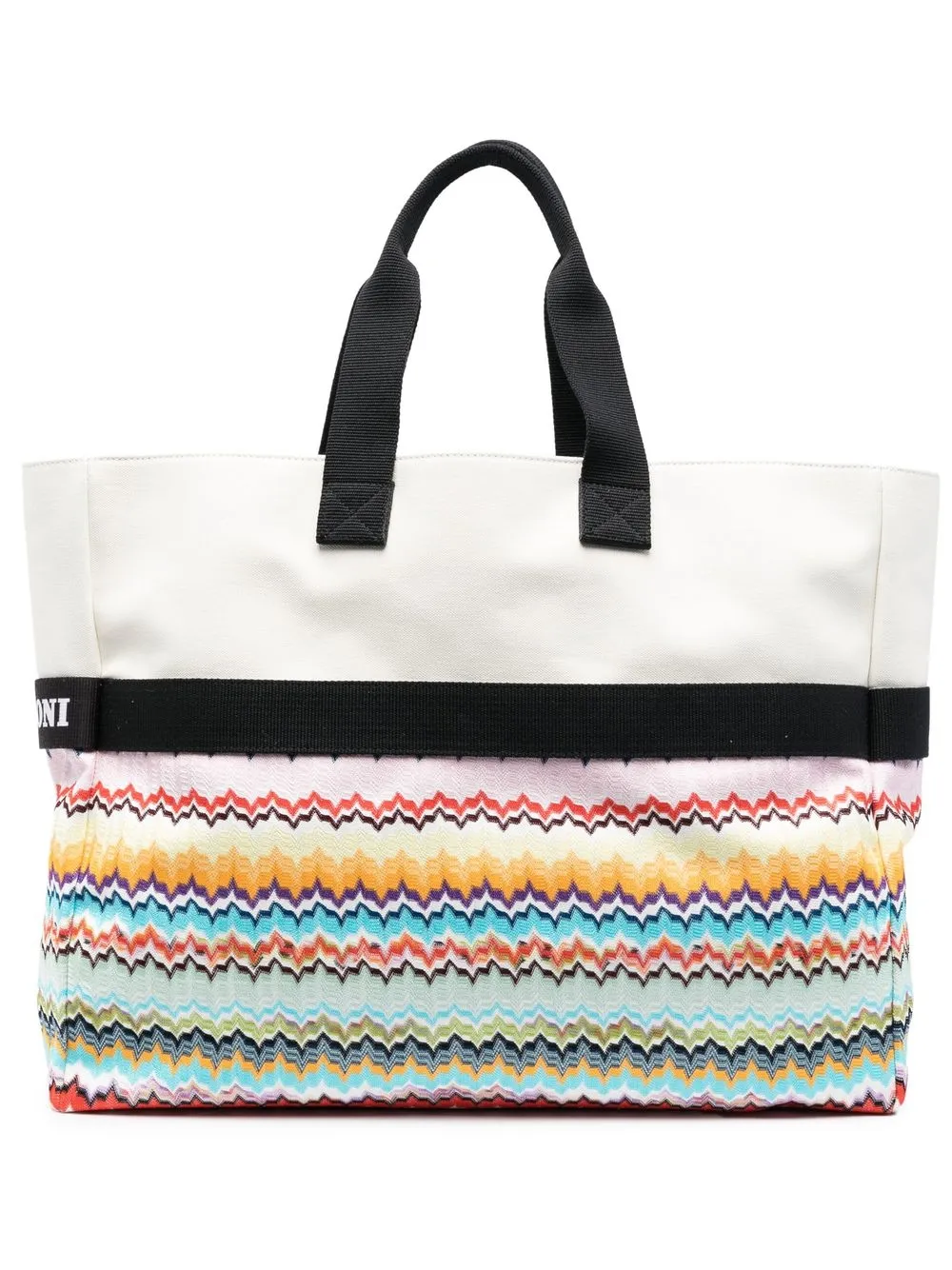 

Missoni tote con logo estampado - Blanco