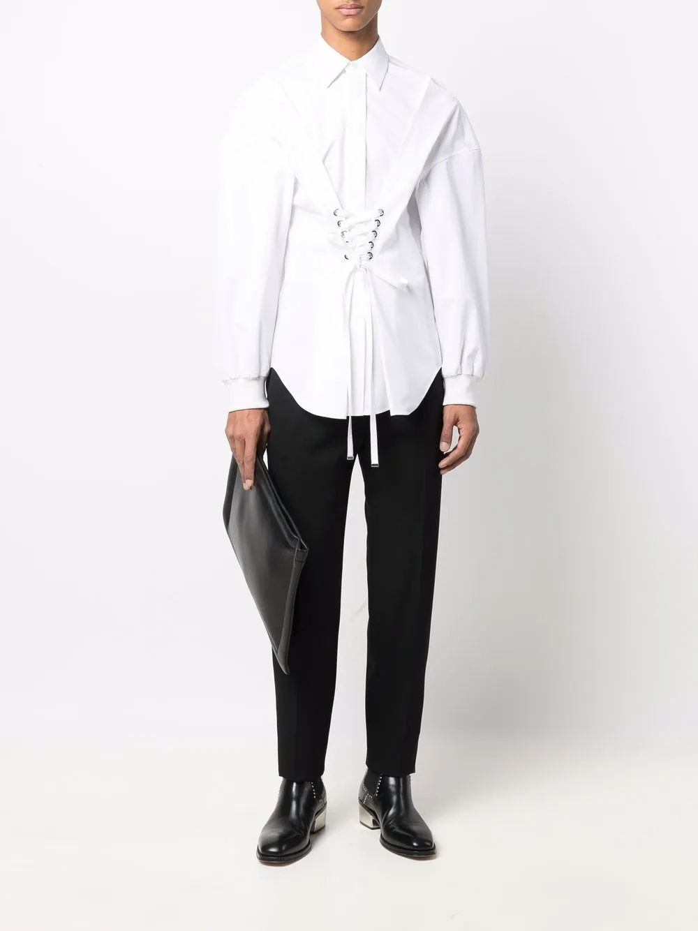 Alexander McQueen Gelaagd overhemd - Wit