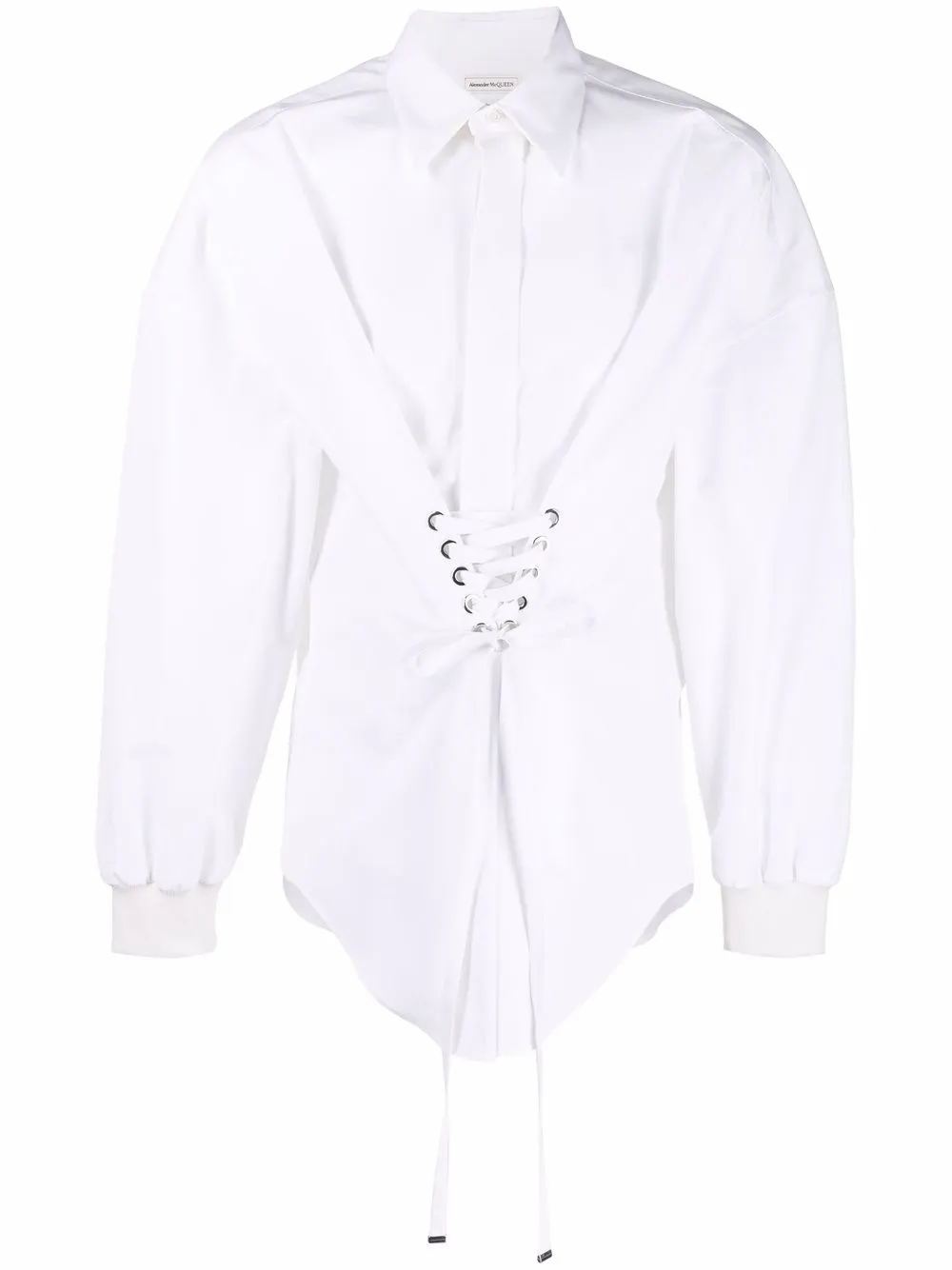 Alexander McQueen chemise lacée à design superposé | blanc | Image 1