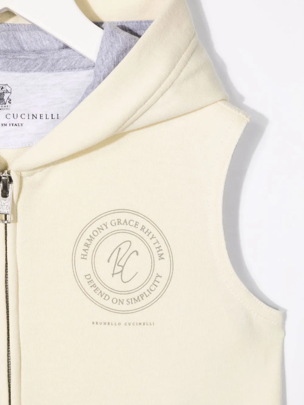 фото Brunello cucinelli kids жилет на молнии с логотипом