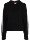 Tommy Hilfiger side-striped hoodie - Black