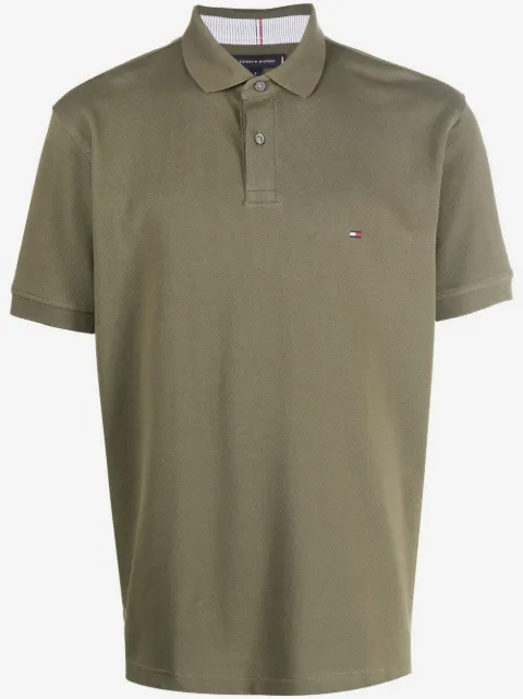 Tommy Hilfiger 1985 logo-patch piqué polo shirt
