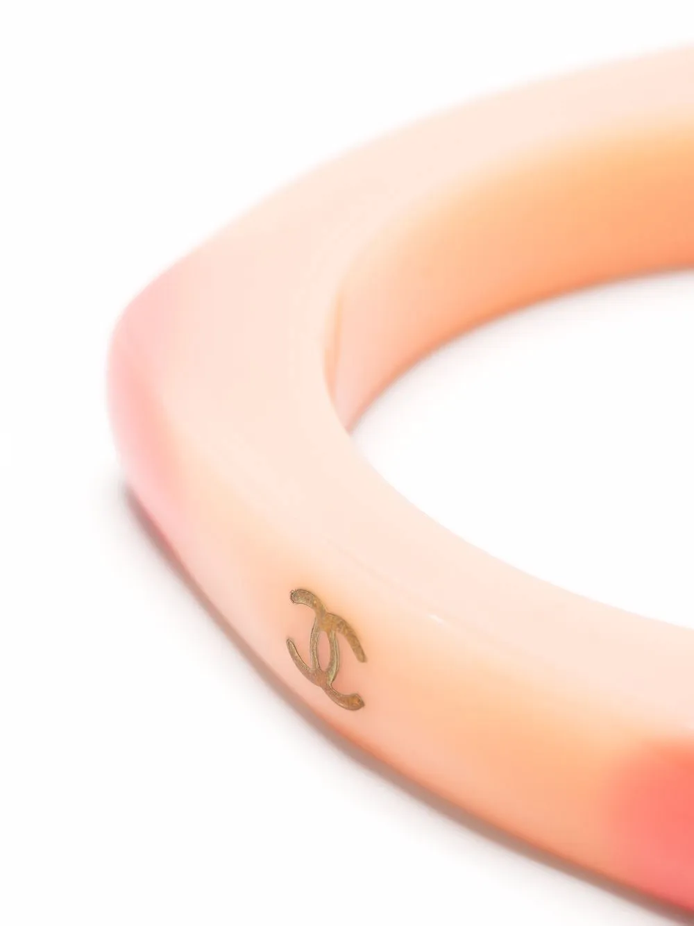 фото Chanel pre-owned браслет-бэнгл 2010-х годов с логотипом cc