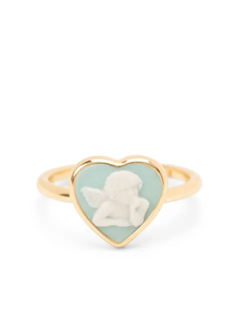 Cameo & Beyond Cherub heart ring
