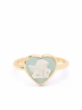 Cameo & Beyond cherub heart ring - Gold