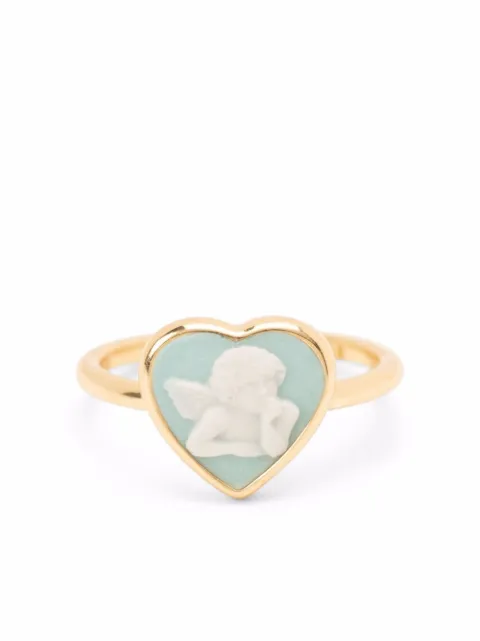 Cameo & Beyond cherub heart ring