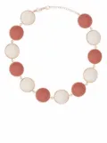 Cameo & Beyond Rosa disk necklace - Pink