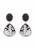 Cameo & Beyond Cherubs With Goose Roman Period earrings - Silver