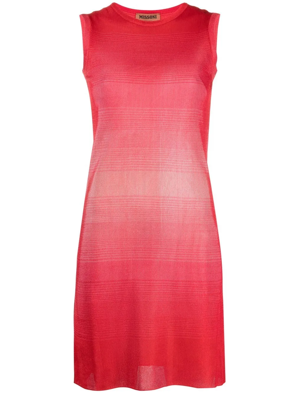 

Missoni vestido corto con efecto degradado - Rojo