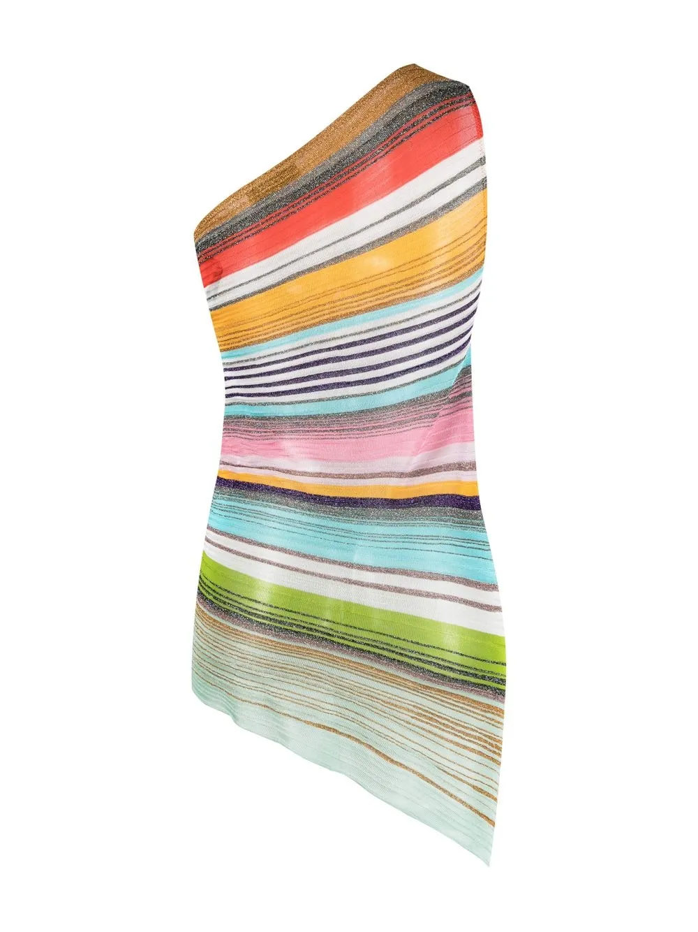 Missoni Striped oneshoulder Beach Dress Farfetch