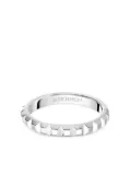 Boucheron platinum Clou de Paris wedding band - Silver