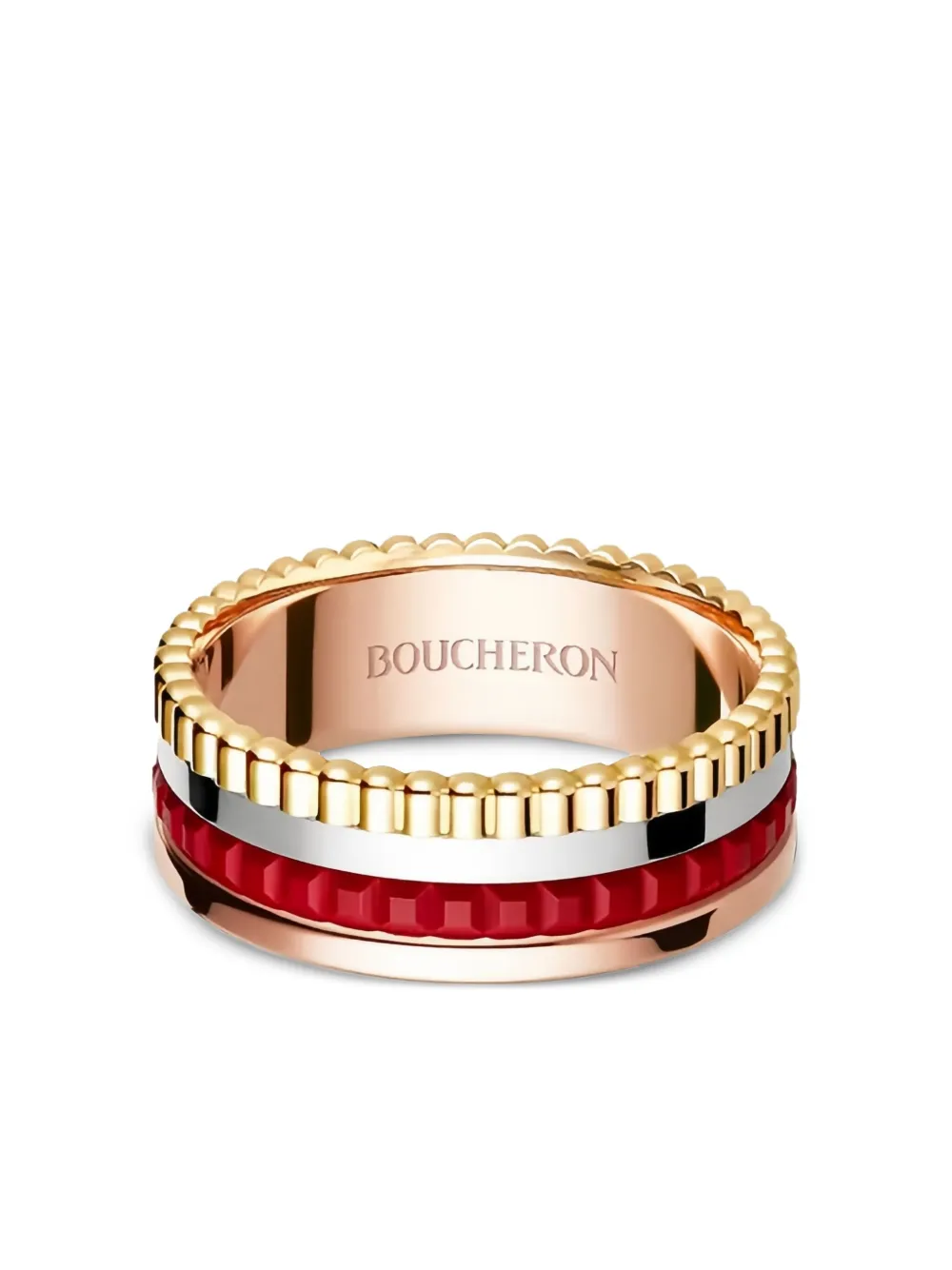 Boucheron 18K gold Quatre Red Edition ring - ピンク Boucheron 18K gold Quatre Red Edition ring - ピンク