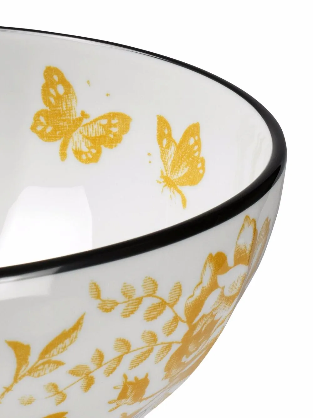 Shop Gucci Herbarium Porcelain Bowls (set Of 2) In White