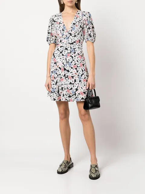Shop STAUD Milla house-of-card mini dress with Express Delivery Shop STAUD Milla house-of-card mini dress with Express Delivery
