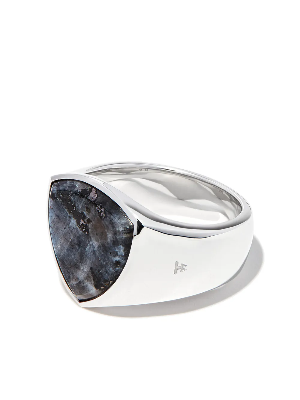

Tom Wood triangle gemstone signet ring - Silver