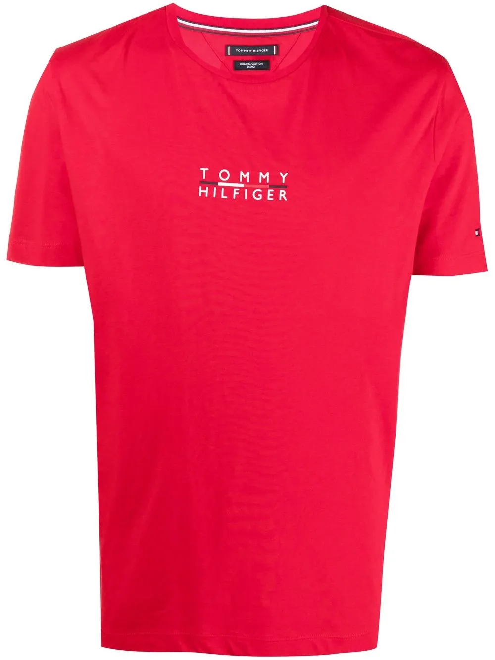 

Tommy Hilfiger playera con logo estampado - Rojo