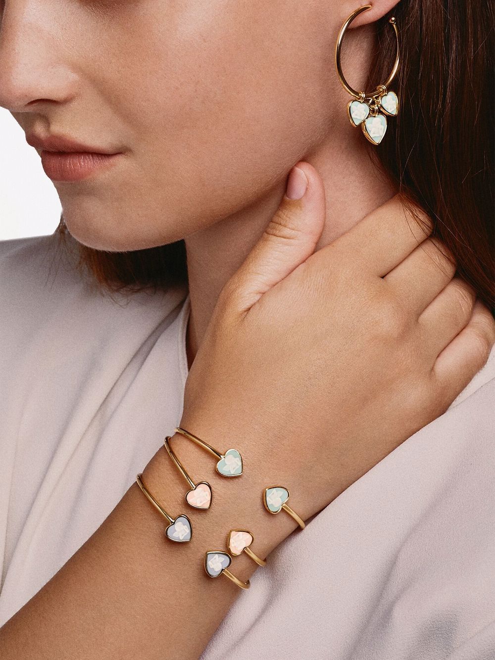 Cameo & Beyond Armband met kerubs - Goud