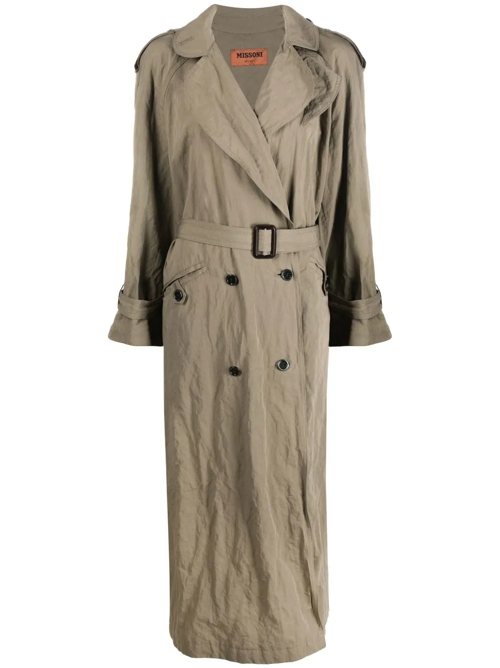 

Missoni double-breasted trench coat - Neutrals