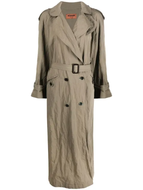 Missoni gabardina con doble botonadura