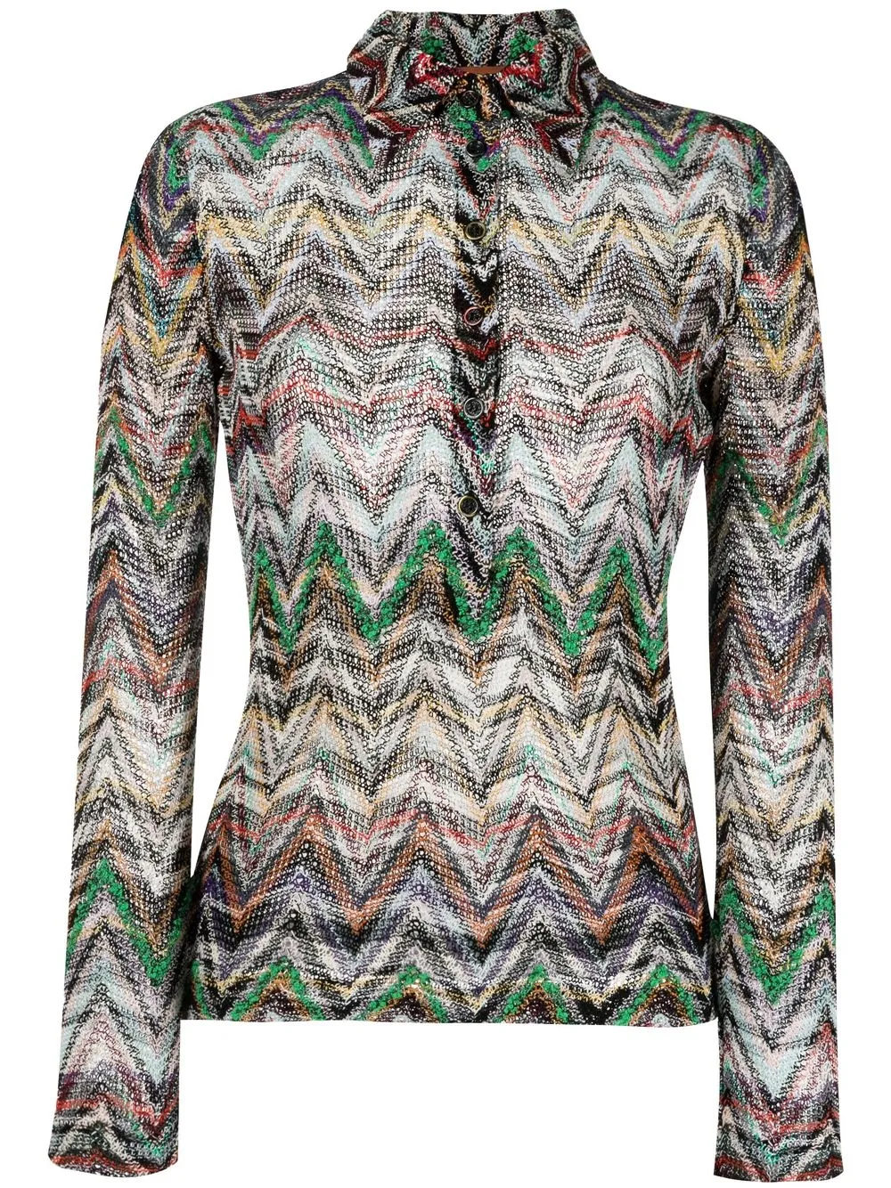 

Missoni blusa tejida en zigzag - Blanco