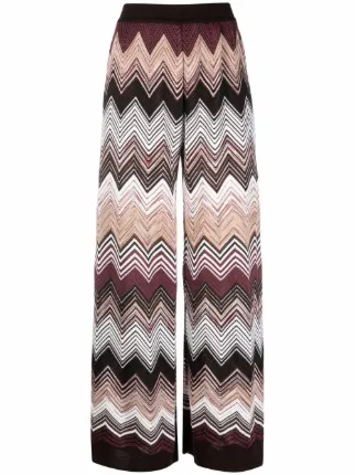 Missoni chevron-knit wide-leg Trousers 