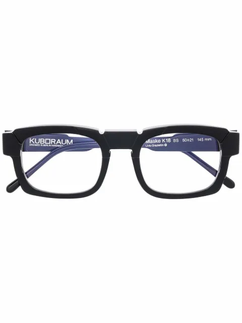 Kuboraum square-frame glasses