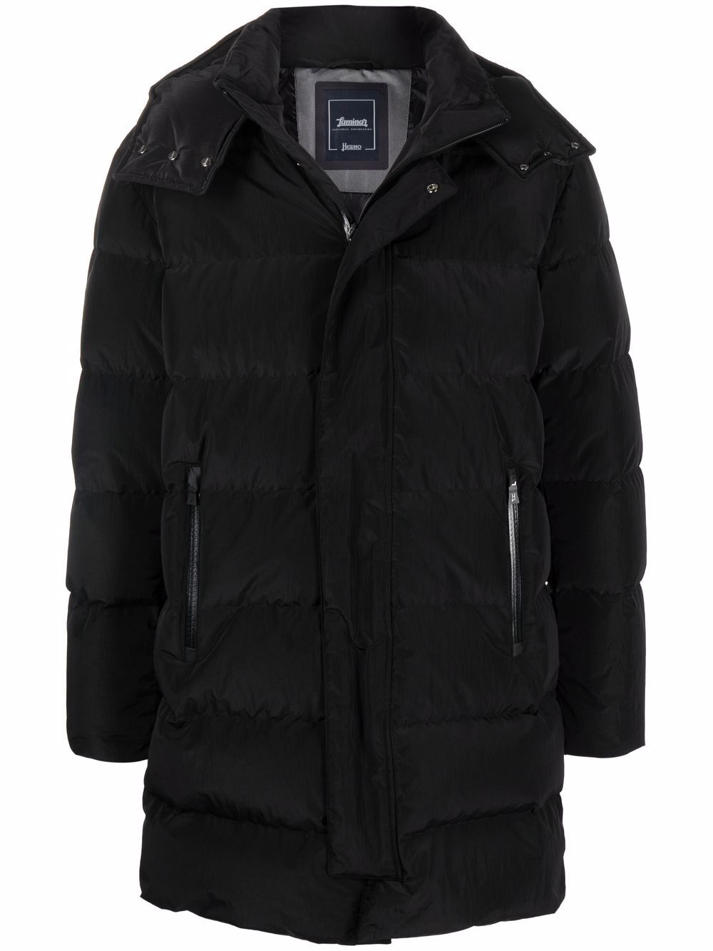 Herno quilted-finish down parka - Black