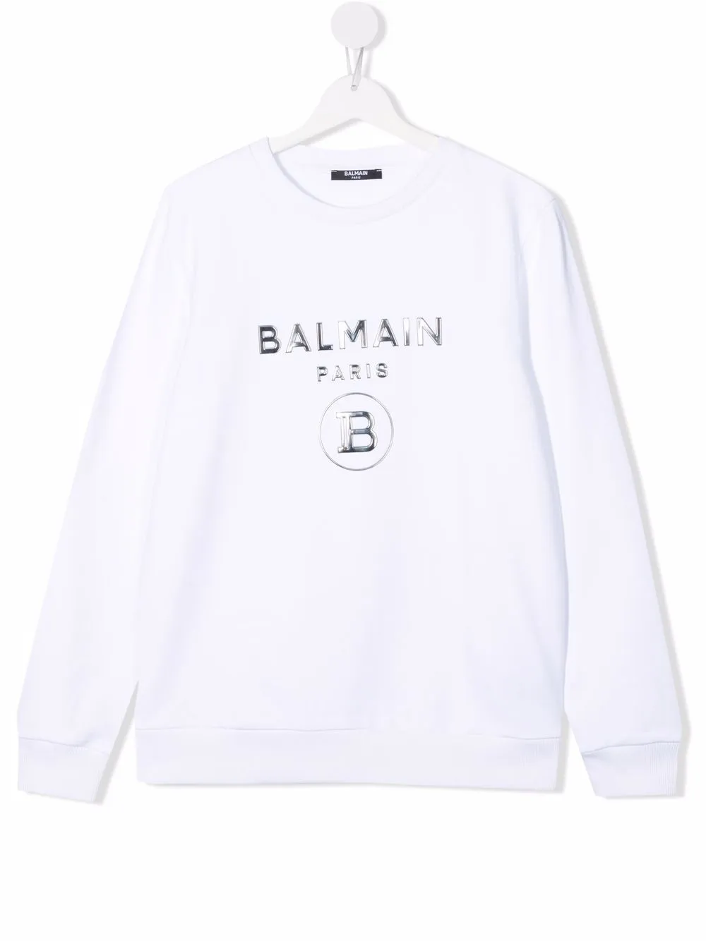 фото Balmain kids толстовка с тисненым логотипом