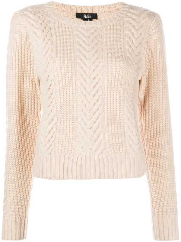 Shop Paige Elizabeth Cable Knit Jumper With Express Delivery Farfetch
