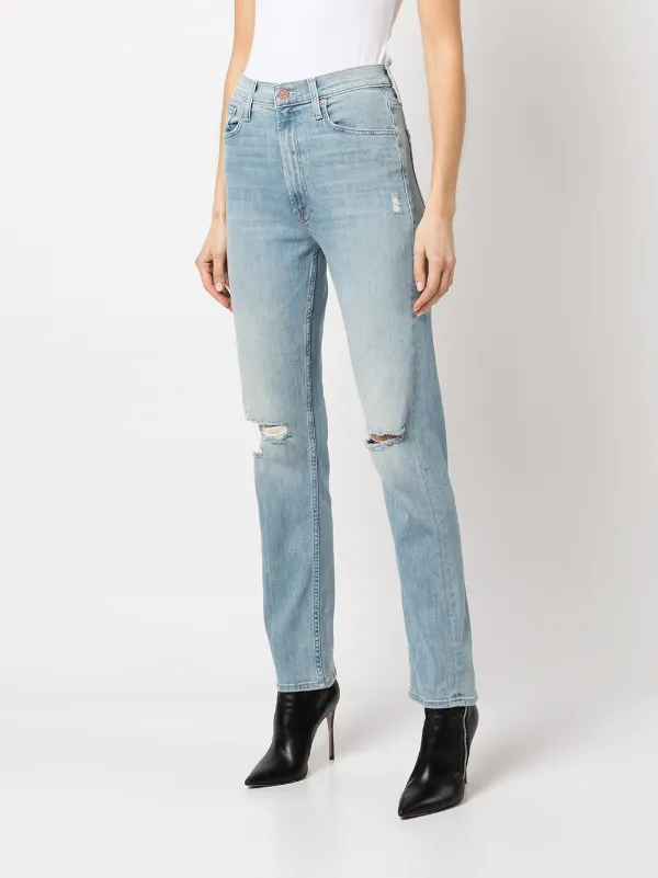 MOTHER high-waisted Rider Straight Leg 