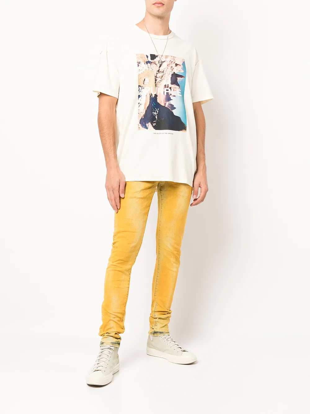 Purple Brand Skinny jeans - Geel