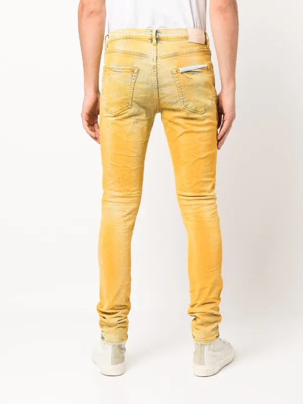 Purple Brand dyed mid-rise skinny jeans 