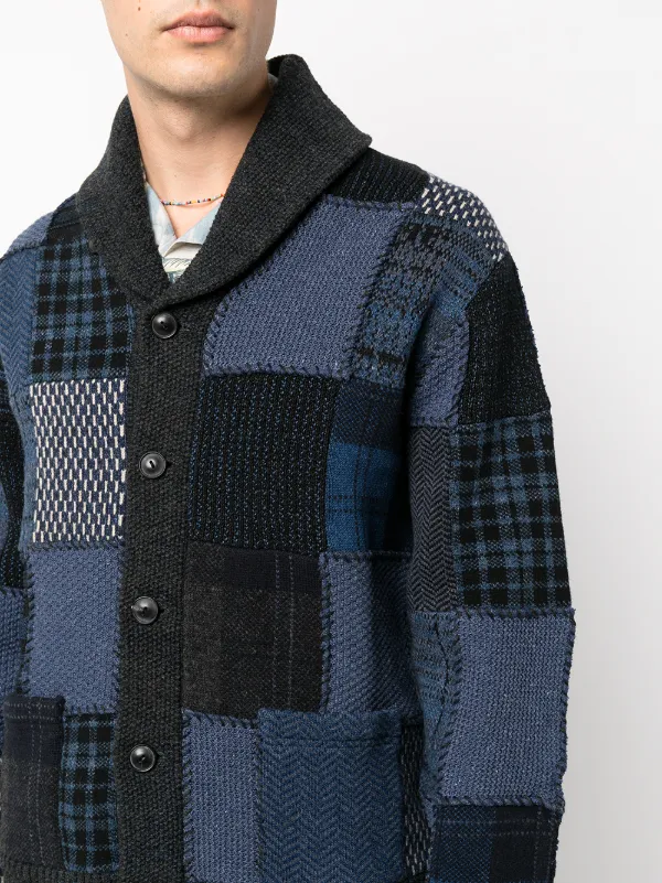 ralph lauren patchwork shawl cardigan