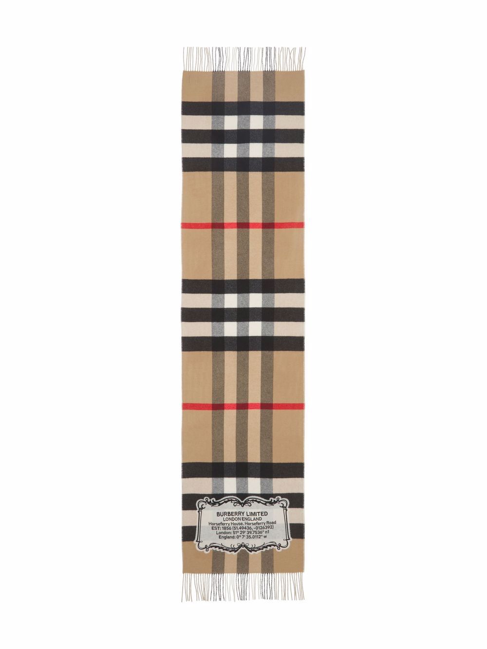 фото Burberry кашемировый шарф в клетку vintage check