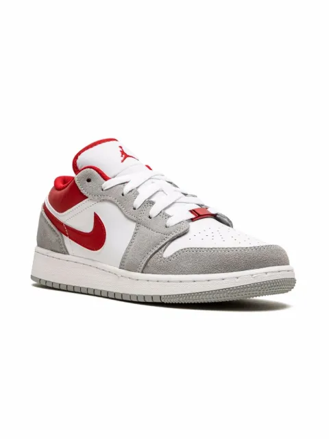 Jordan Kids Air Jordan 1 Low SE "Smoke Grey Gym Red" sneakers