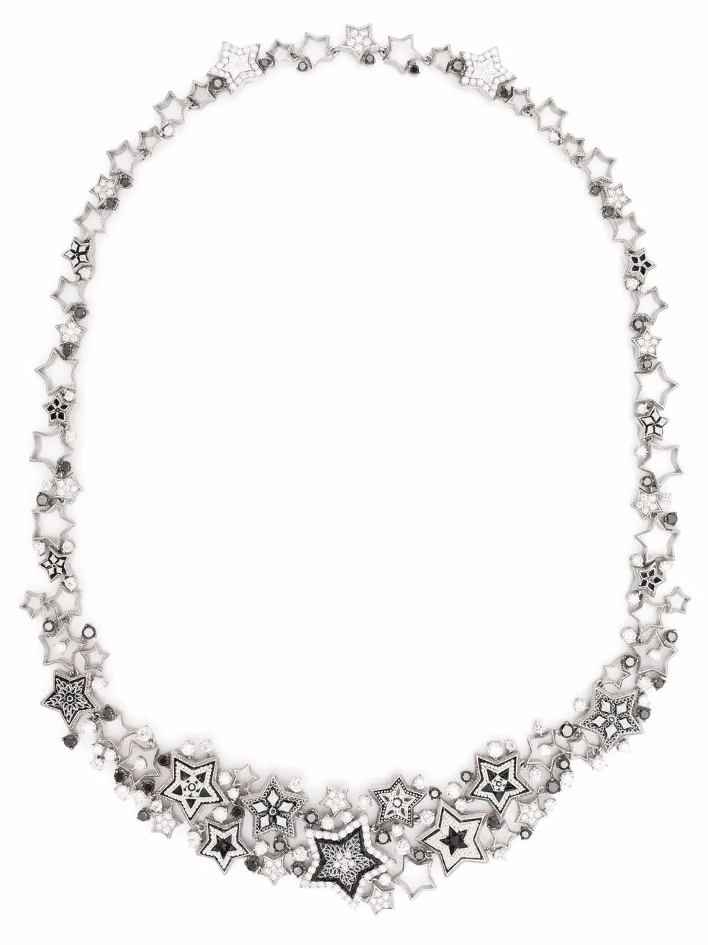 

SICIS JEWELS collar Universe Star en oro blanco de 18kt con diamante - Plateado