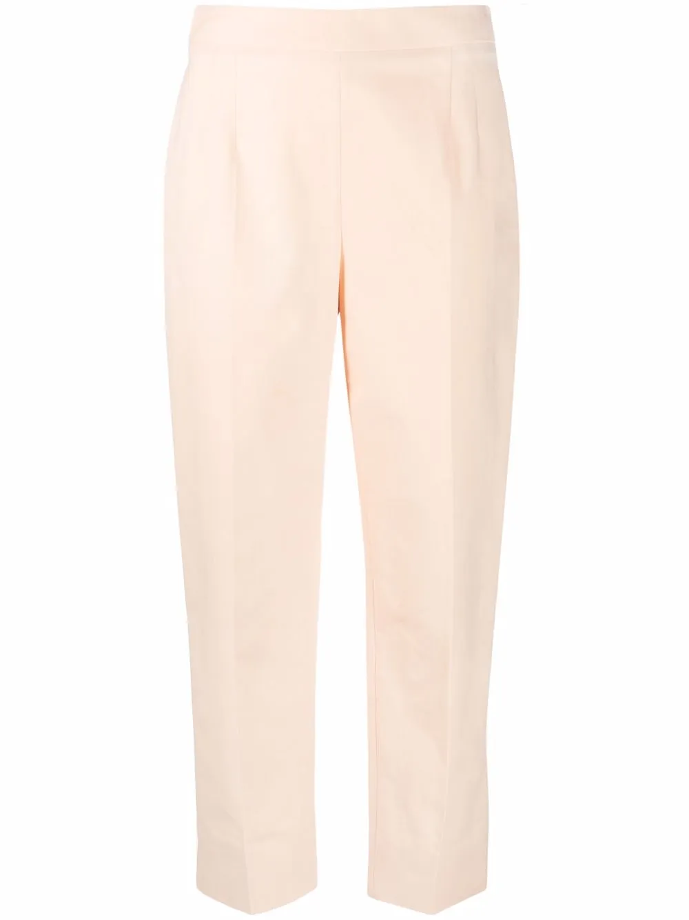 high-waisted crop trousers