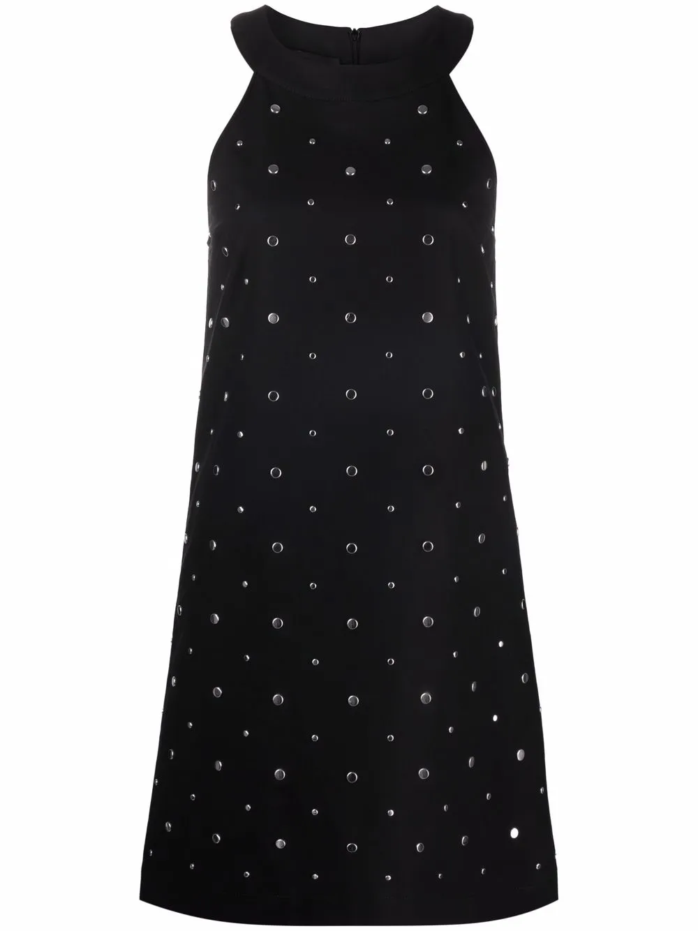 

Boutique Moschino vestido recto con apliques - Negro