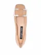 Sergio Rossi buckle-detail leather ballerina shoes