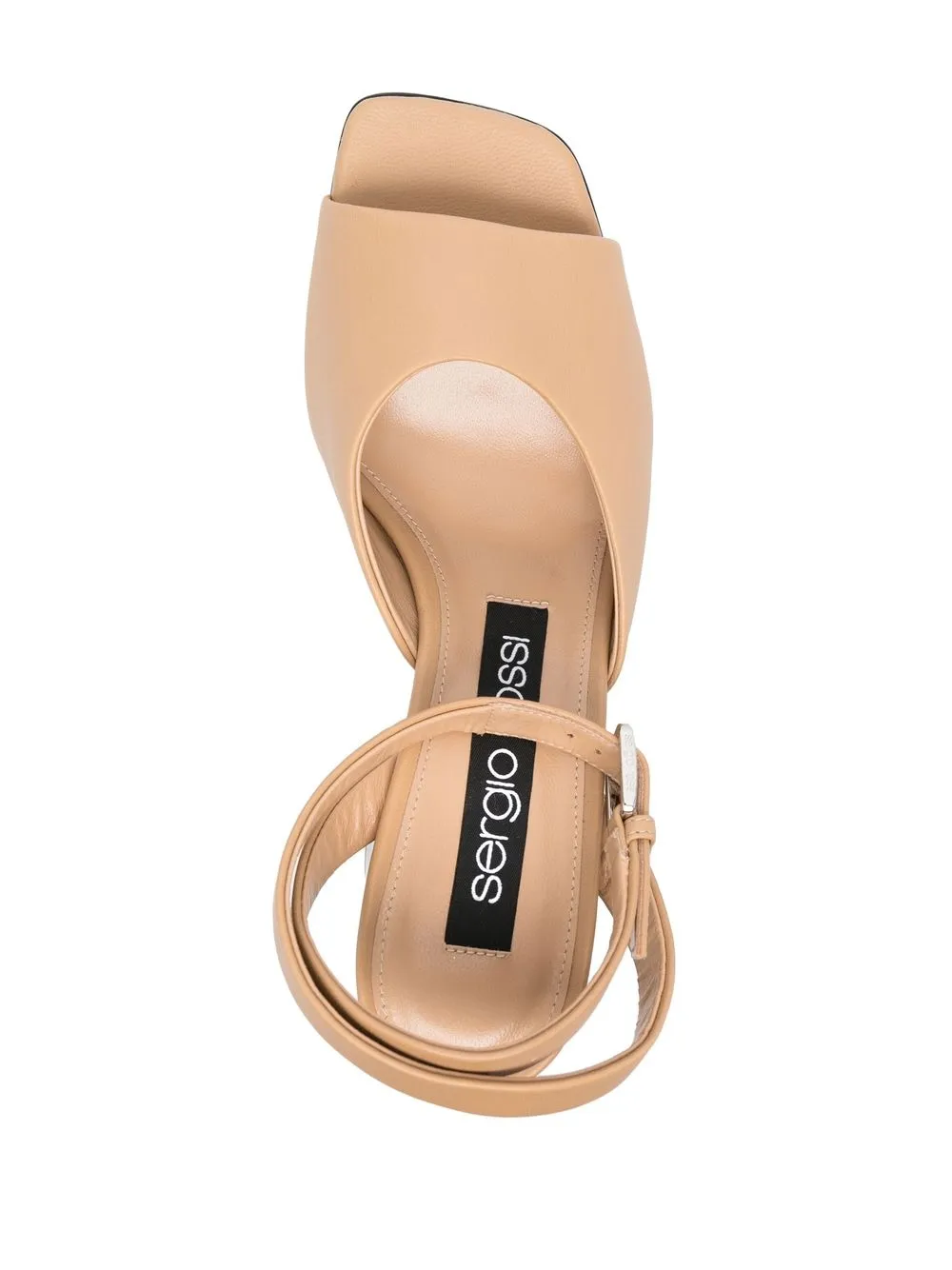 Sergio Rossi Metallic-heel Detail Sandals In Nude