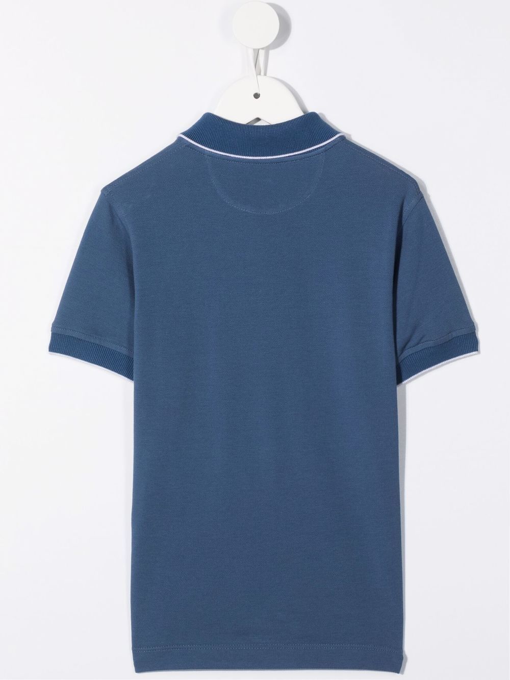 Brunello Cucinelli Kids Poloshirt met logopatch - Blauw