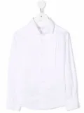 Brunello Cucinelli Kids ribbed button-up shirt - White