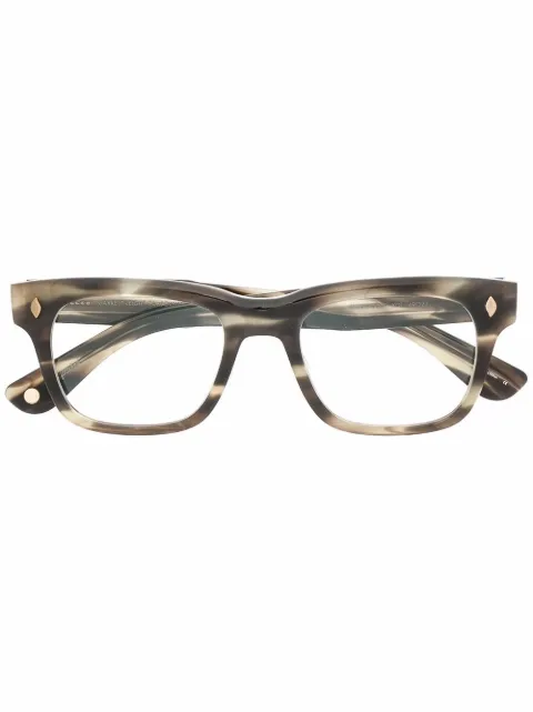 Garrett Leight Troubadour square frame glasses 