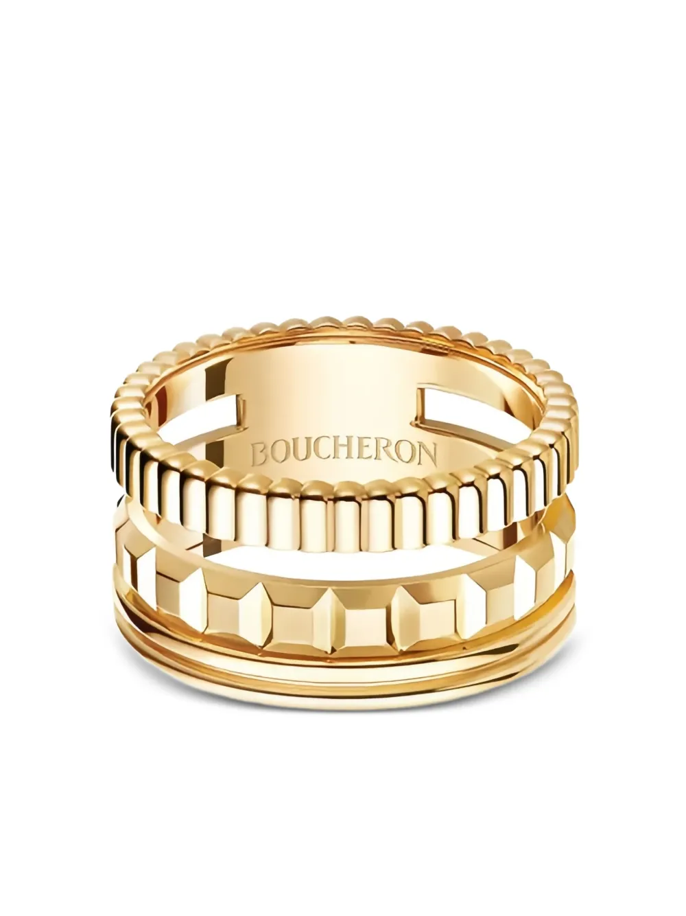 Boucheron 18K yellow gold Quatre Radiant Edition ring - ゴールドトーン Boucheron 18K yellow gold Quatre Radiant Edition ring - ゴールドトーン