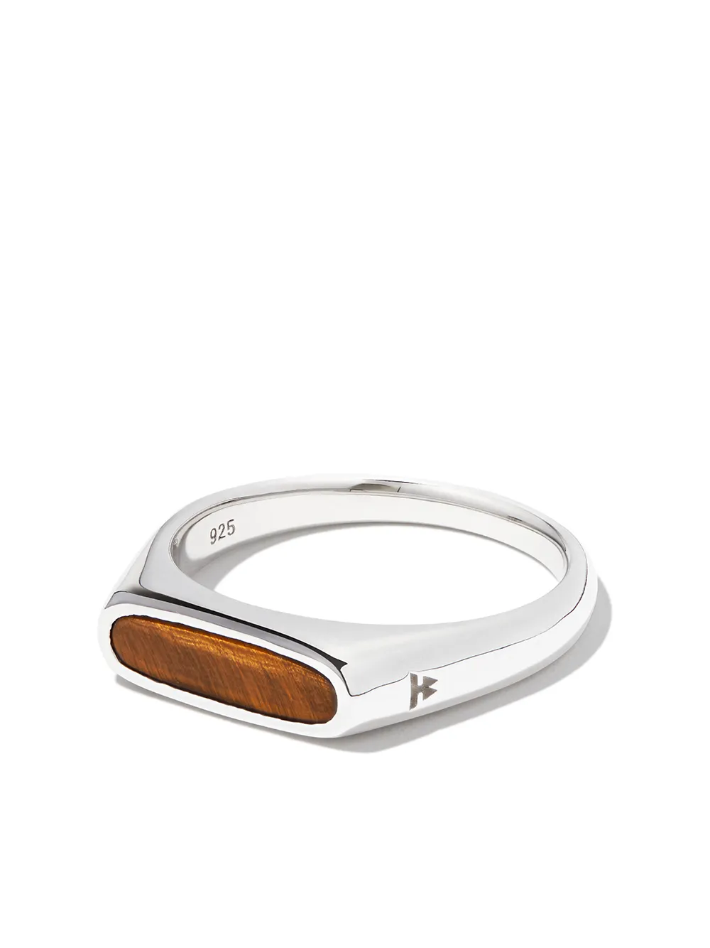 

Tom Wood tigers eye signet ring - Silver