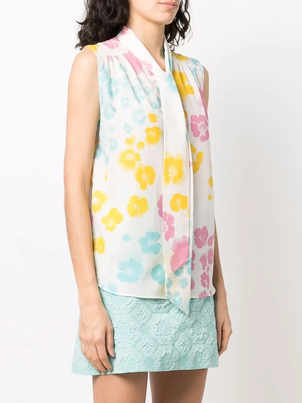 Boutique Moschino Blouse met bloemenprint Wit