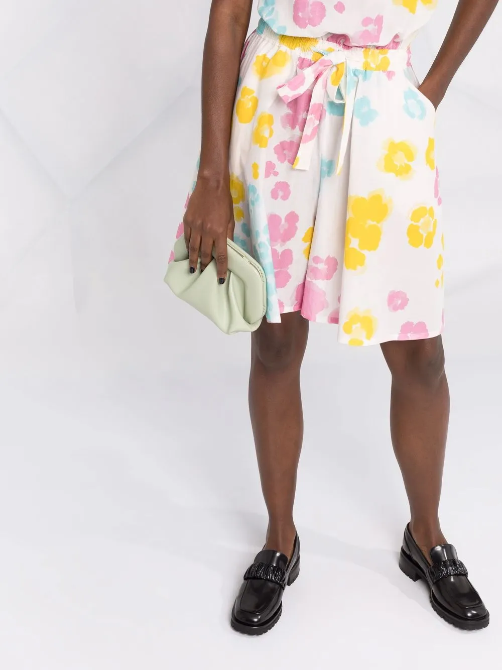 Boutique Moschino Playsuit met bloemenprint Wit