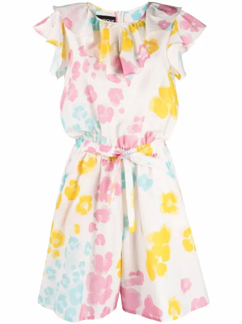 Boutique Moschino floral-print playsuit