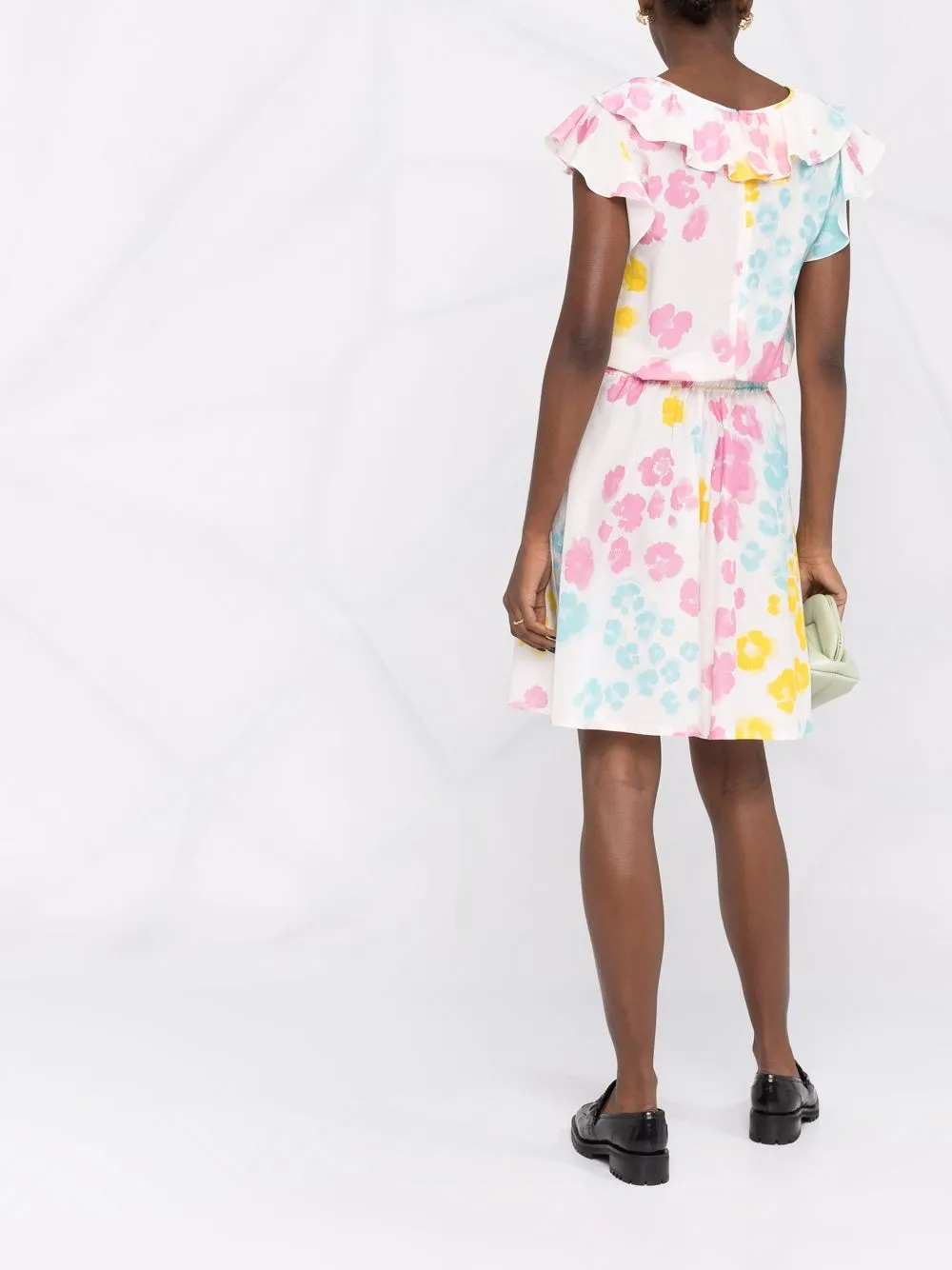 Boutique Moschino Playsuit met bloemenprint Wit