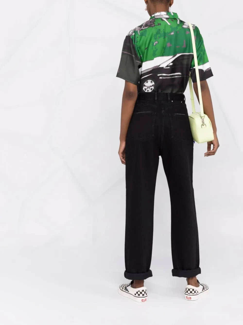 【送料&関税込】Golden Goose Maewa Straight-leg Trousers Golden Goose logo-patch straight-leg Trousers | Black | FARFETCH